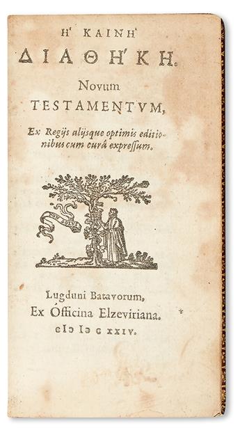 BIBLE IN GREEK.  He Kaine Diatheke. Novum Testamentum.  1624